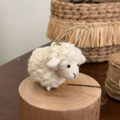 Cute Sheep Ornament Hanging Decoration By Maria Callary Toys