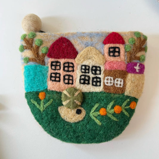 Cute Small Felt Coin Purse with Zipper By Maria Callary Toys