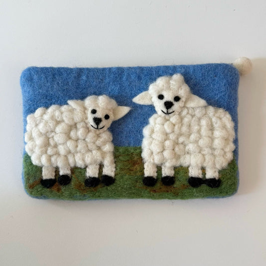 Cute Small Felt Sheep Coin Purse By Maria Callary Toys