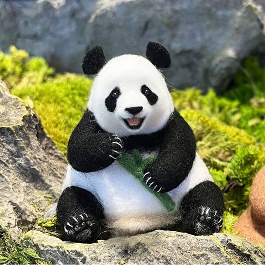 DIY Panda Felting Kit By Maria Callary Toys