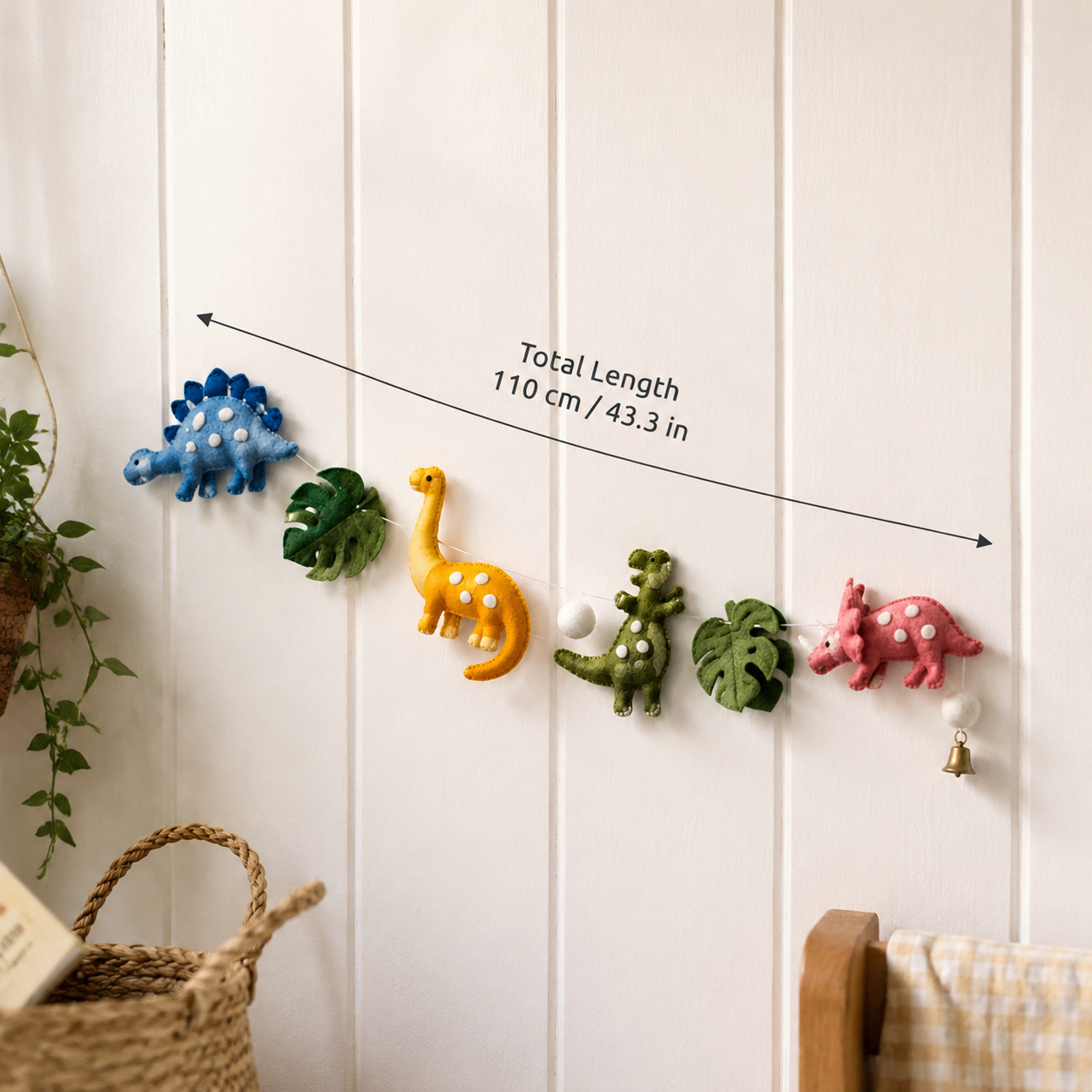 Dinosaur Felt Garland