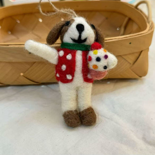 Dog Tree Hanging Decorations By Maria Callary Toys