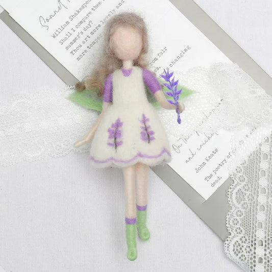 Eco friendly wool doll crafted by Maria Callary Toys