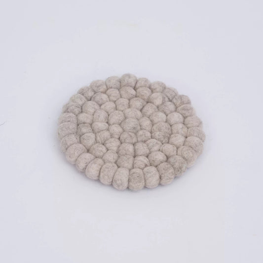 Felt Ball Absorbent Drink Coasters by Maria Callary Toys