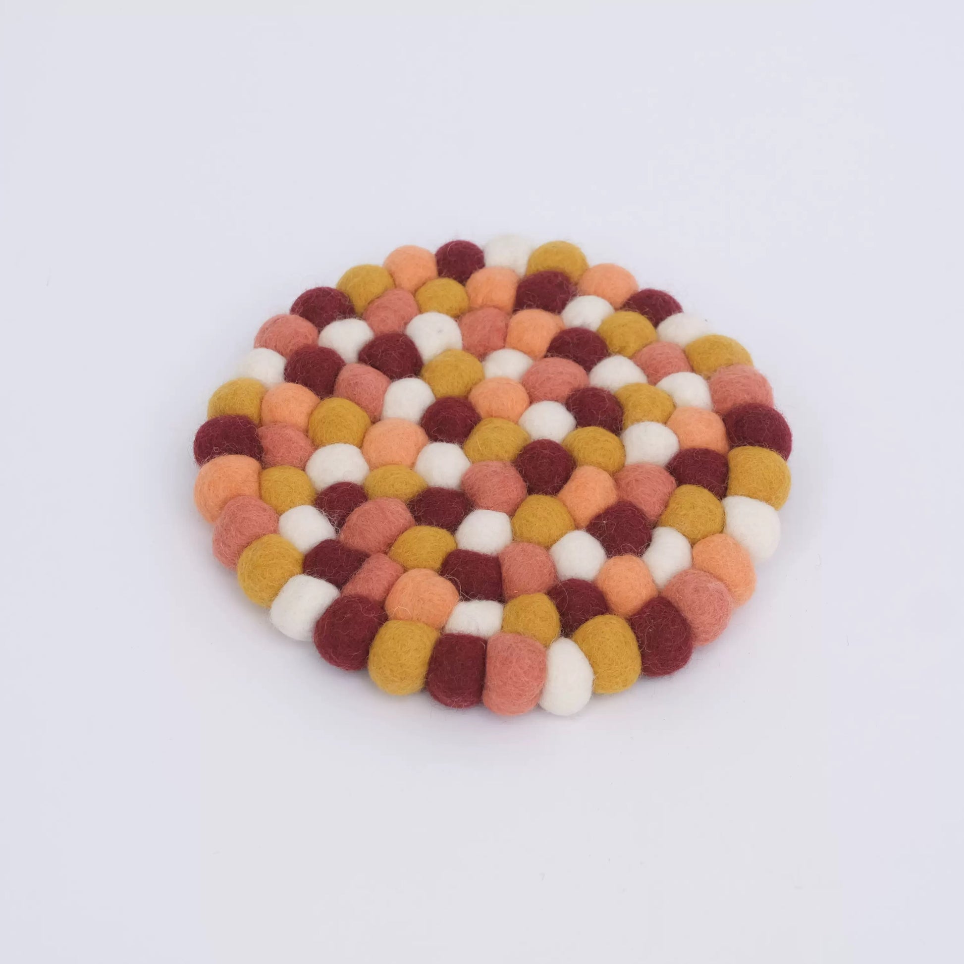 Felt Ball Beer Coaster by Maria Callary Toys
