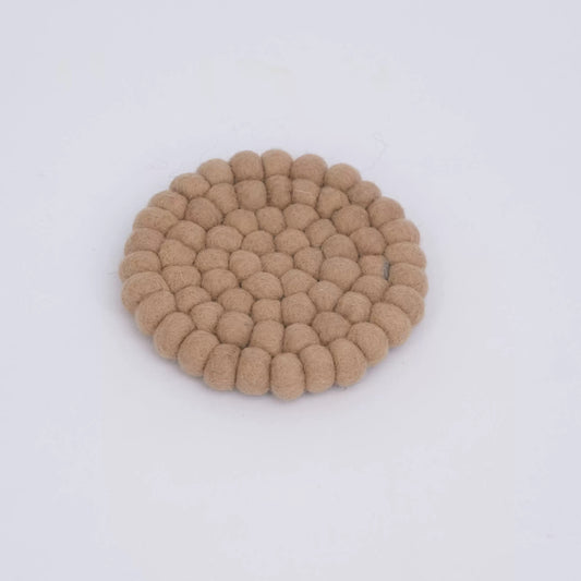Felt Ball Coffee Coaster by Maria Callary Toys