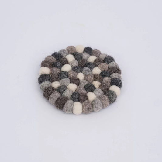 Felt Ball Cool Drink Coasters by Maria Callary Toys