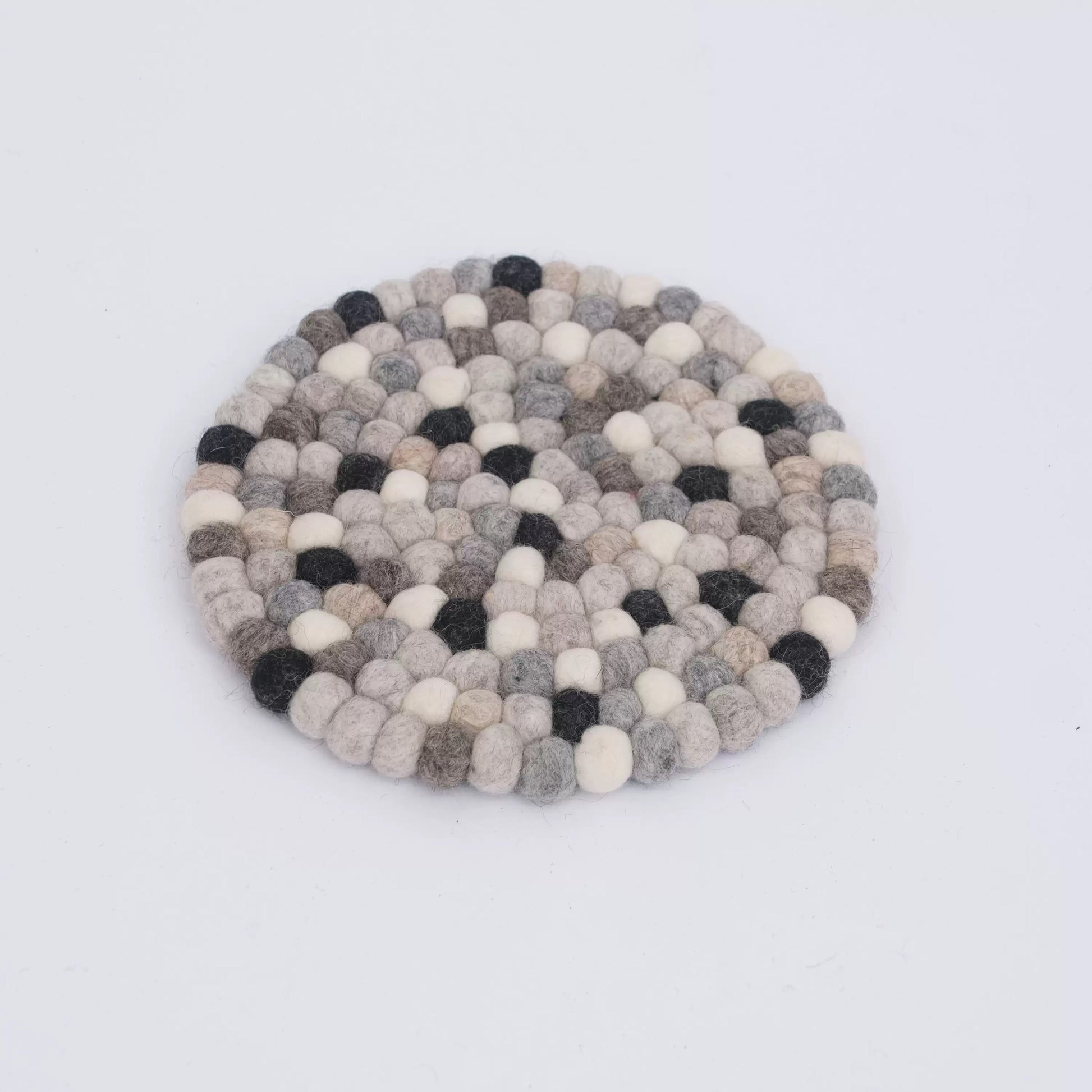 Felt Ball Mug Coaster by Maria Callary Toys