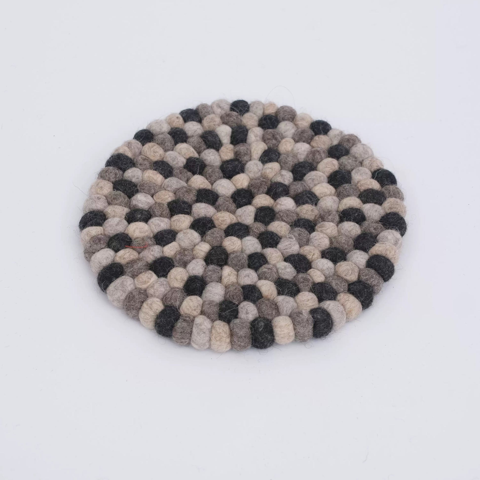 Felt Ball Plant Coaster by Maria Callary Toys