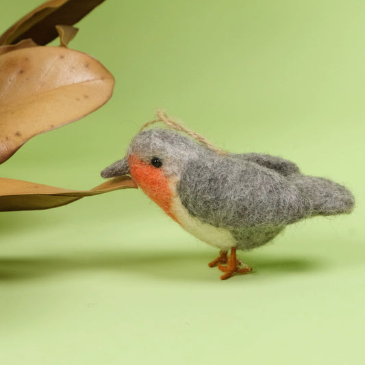Felt Bird Christmas Hanging Decorations By Maria Callary Toys