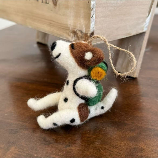 Felt Dog Hanging Decoration for Nursery Room Decor By Maria Callry Toys