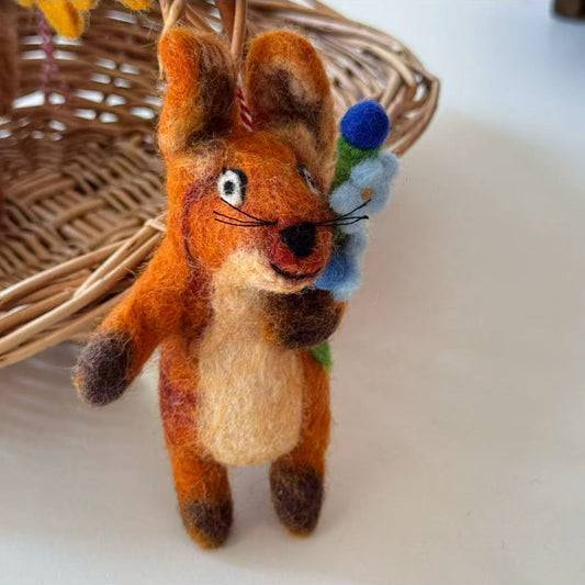 Felt Fox Ornament Hanging Decoration By Maria Callary Toys