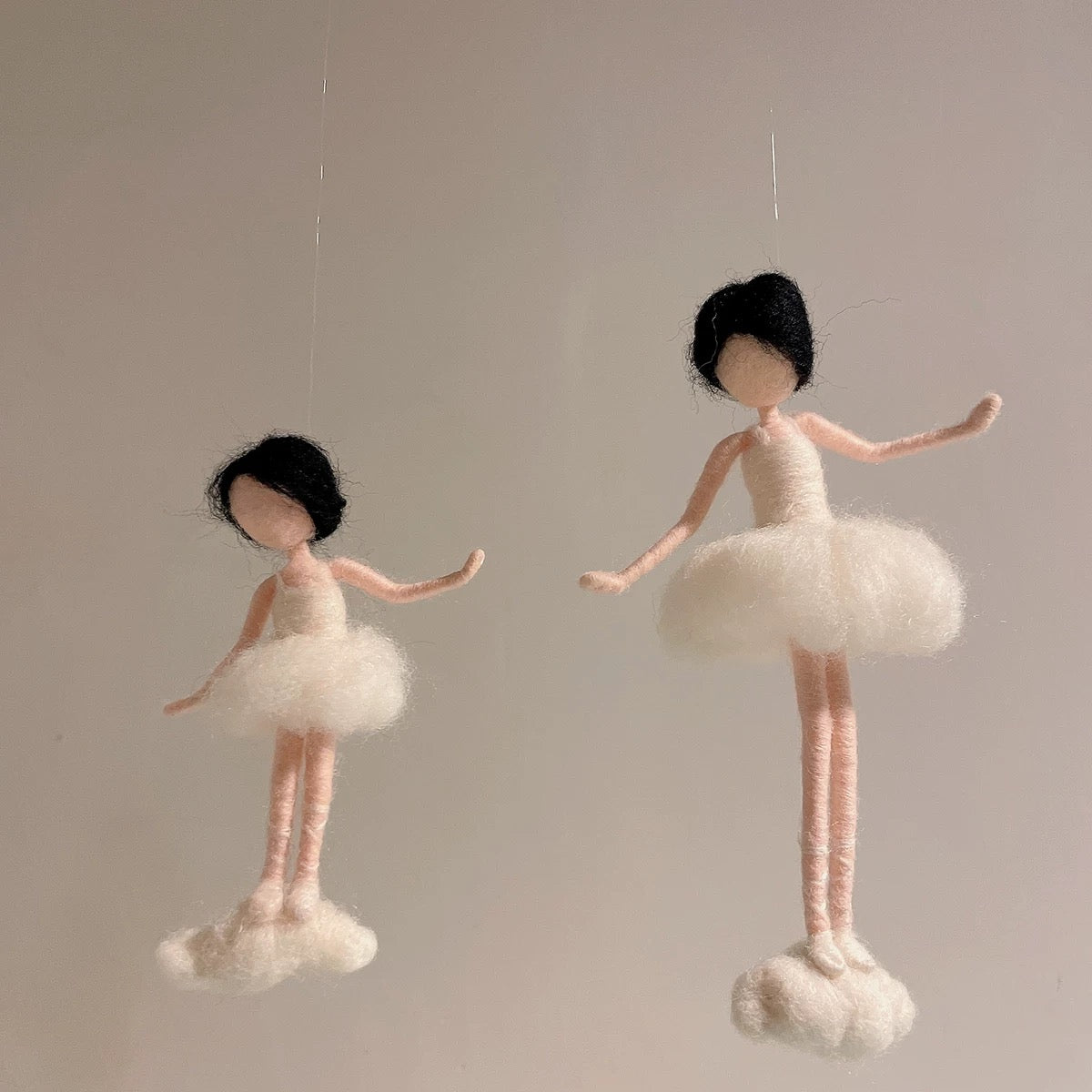 Felted Angel Christmas Tree Topper by Maria Callary Toys