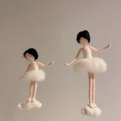 Felted Angel Christmas Tree Topper by Maria Callary Toys