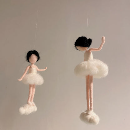 Felted Angel Tree Topper by Maria Callary Toys