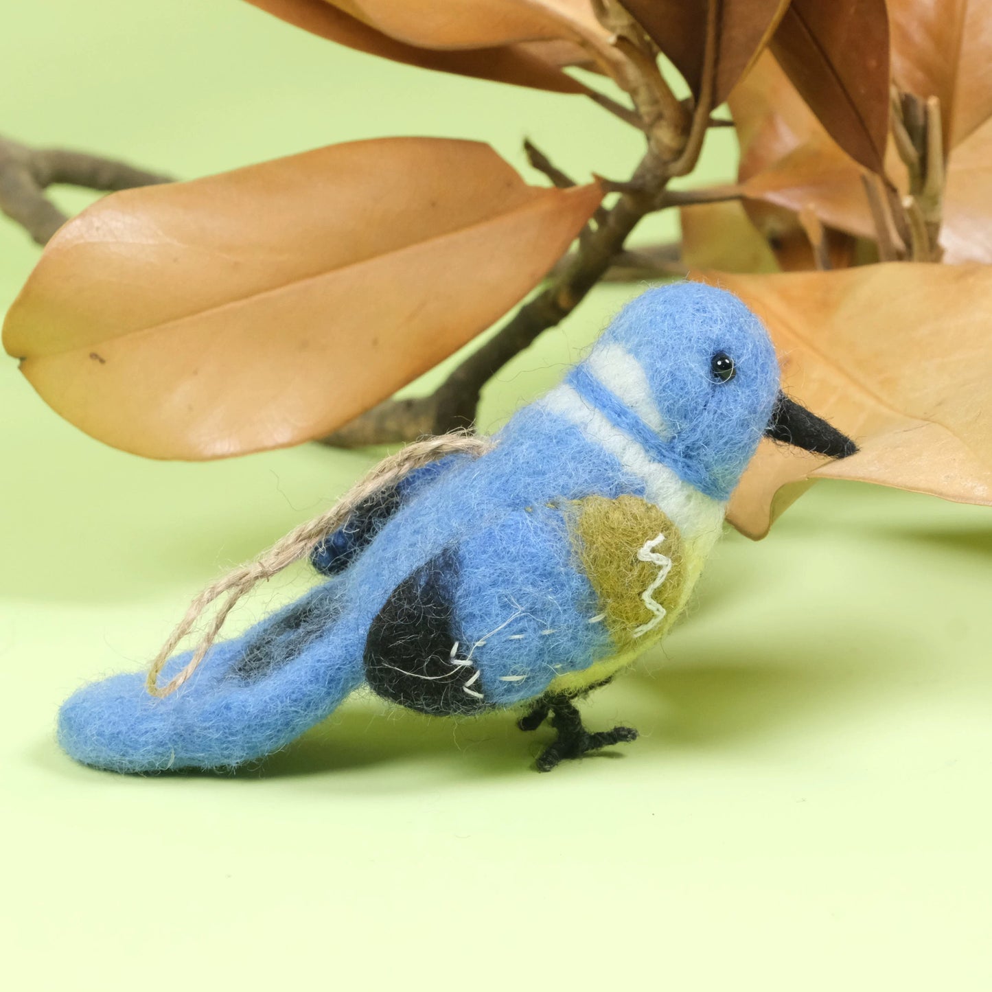 Felted Wool Bird Hanging Decoration By Maria Callary Toys