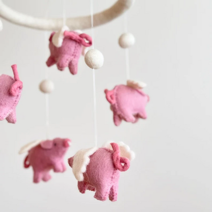 Flying Pig Baby Mobile