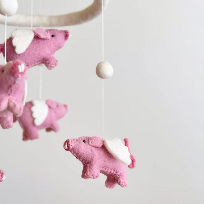 Flying Pig Baby Mobile