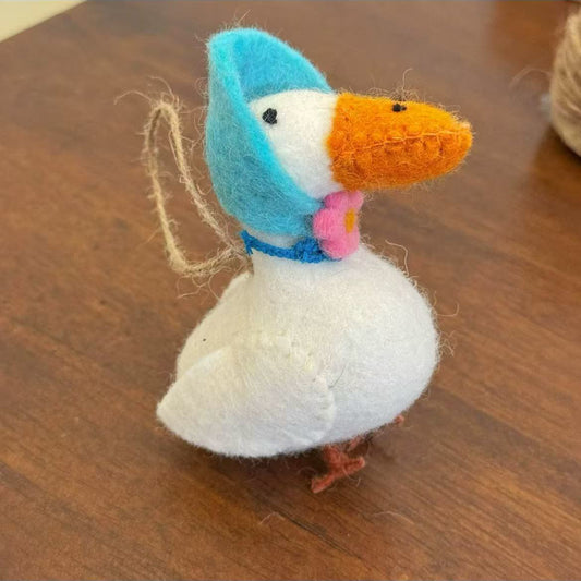 Goose Ornament Hanging Decoration By Maria Callary Toys