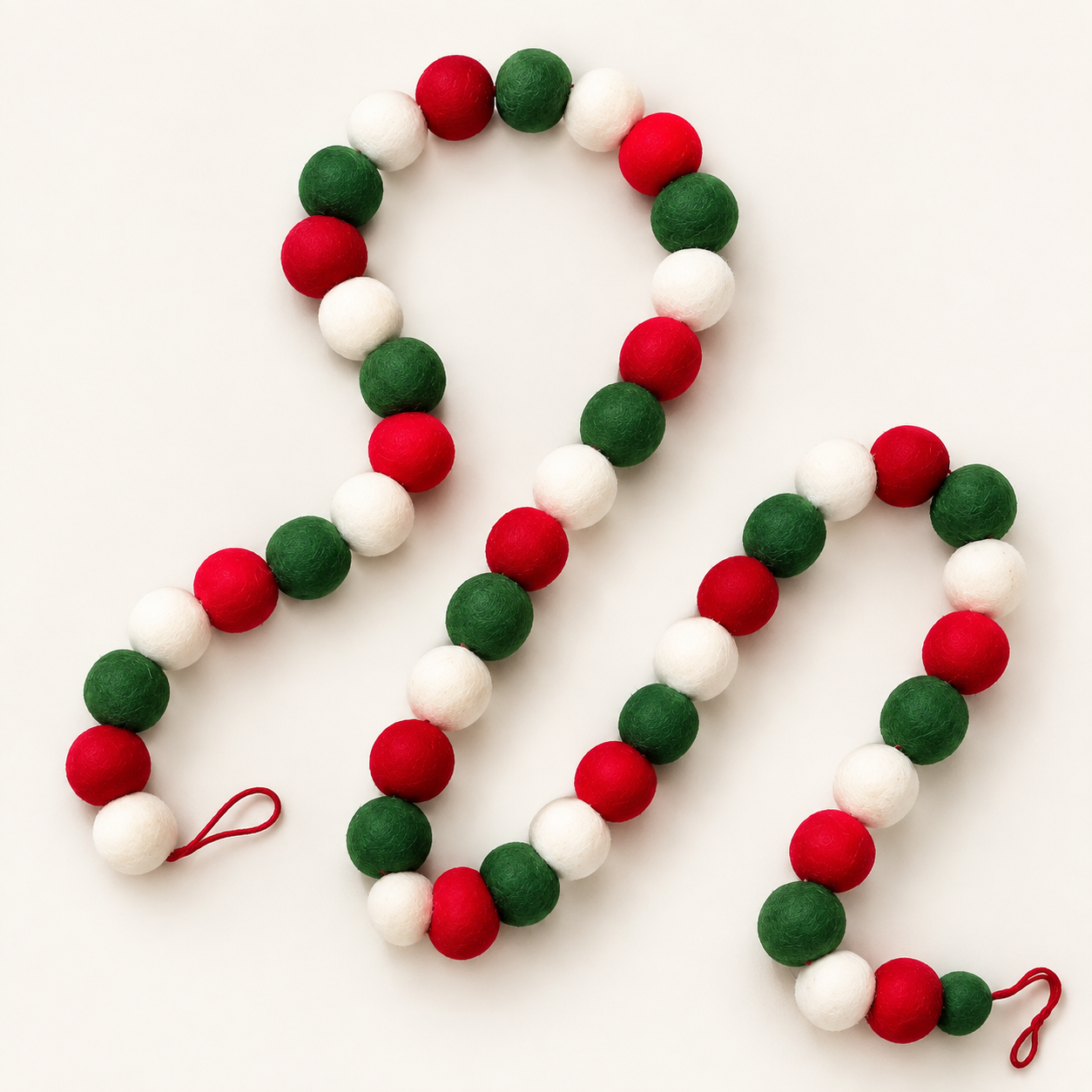 Christmas Felt Ball Garland