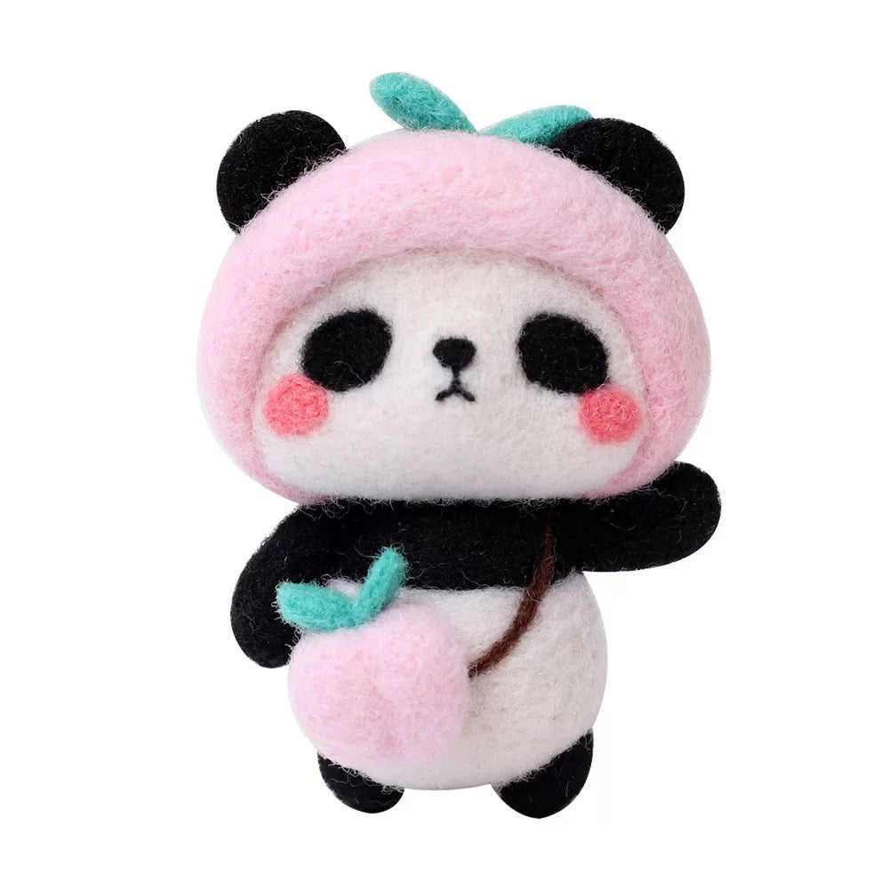 Handmade Panda Needle Felting Kits by Maria Callary Toys