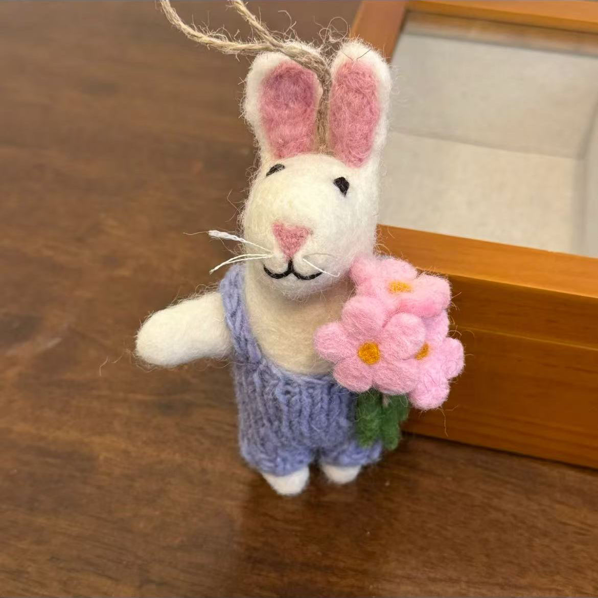 Handmade Rabbit Ornament By Maria Callary Toys