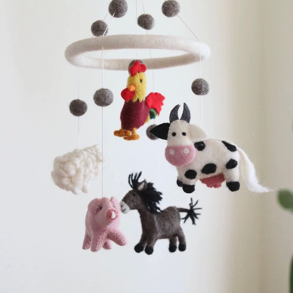 Handmade Super Soft Animal Baby Mobile – Perfect for Cribs & Nurseries | Maria Callary Toys