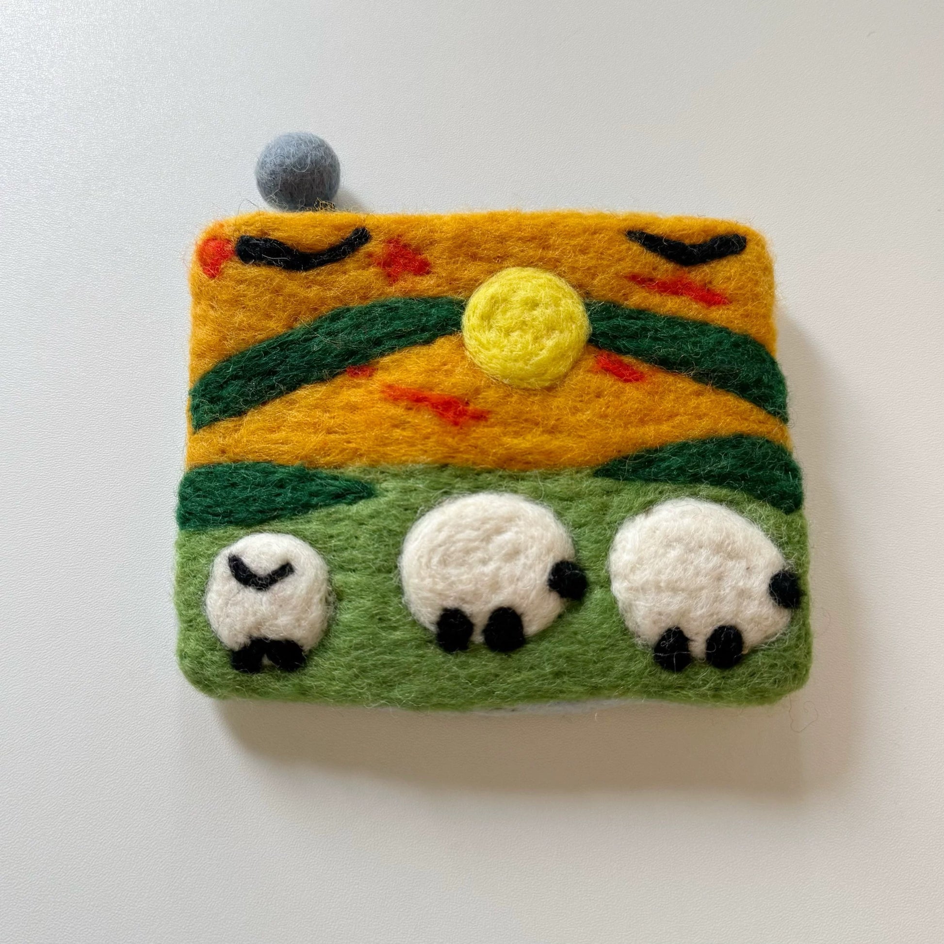 Handmade Wool Felt Change Purse By Maria Callary Toys