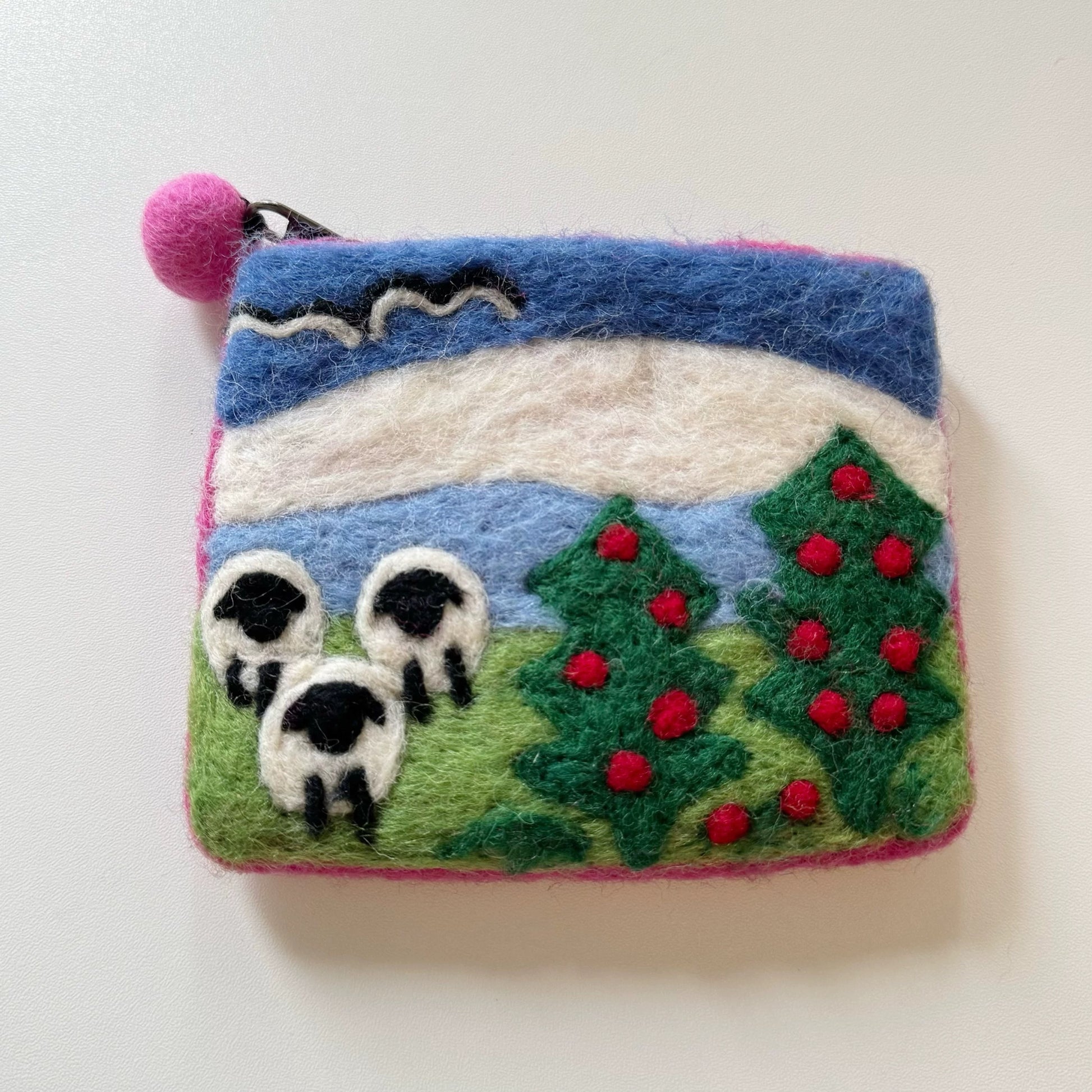 Handmade Wool Felt Coin Pouch By Maria Callary Toys