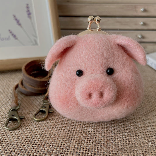 Piggy Charm Mini Kiss-Lock Coin Purse