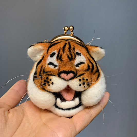 Adorable Tiger Mini Kiss-Lock Coin Purse