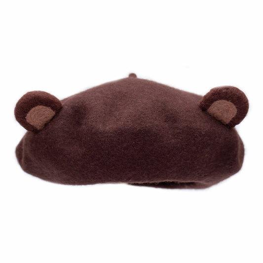 Animal Ear Wool Felt Beret, Beret Animal