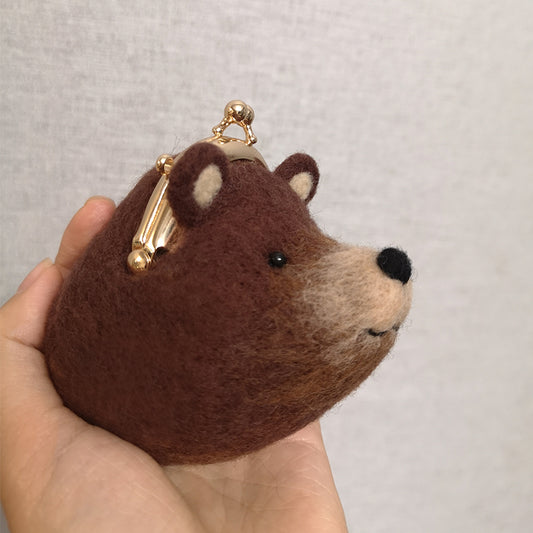 Cute Bear Mini Kiss-Lock Coin Purse