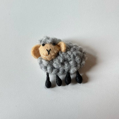 Felt Sheep Brooch Pin