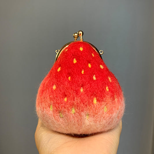 Strawberry Delight Mini Kiss-Lock Coin Purse