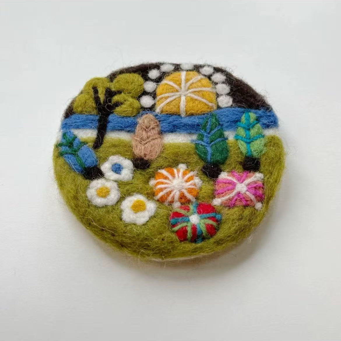 Nature Wool Felt Drink Coasters By Maria Callary Toys
