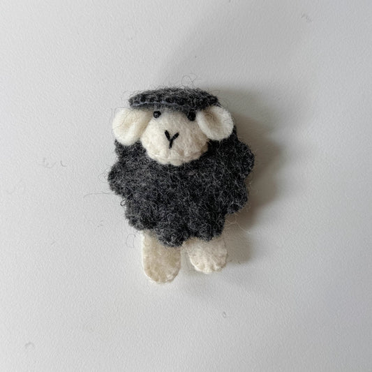 Needle Felted Sheep Brooch