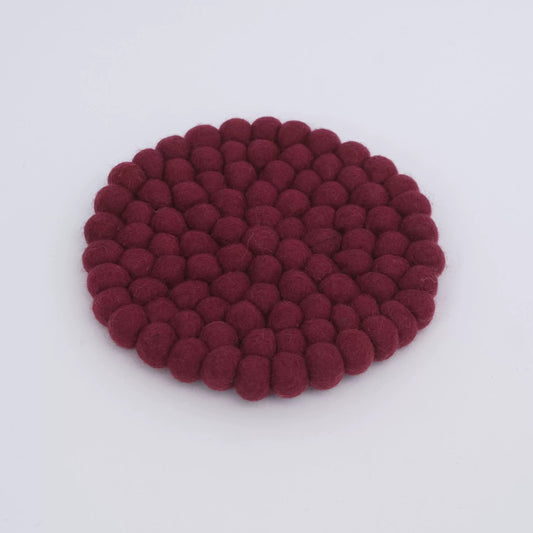 Needle Felt Ball Coaster by Maria Callary Toys