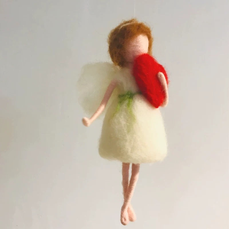 Needle Felted Christmas Fairy Ornaments By Maria Callary Toys