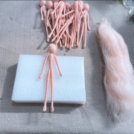 Needle Felted Fairy Body by Maria Callary Toys