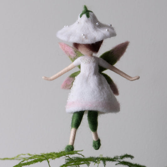 Needle Felted Fairy Christmas Ornament by Maria Callary Toys