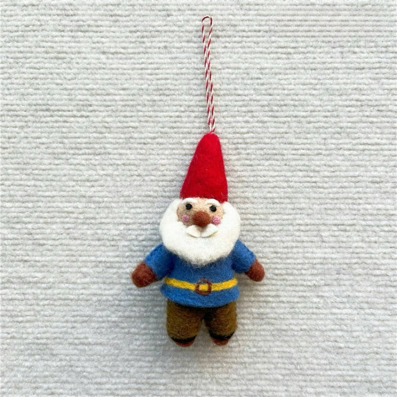 Needle Felted Santa Ornament By Maria Callary Toys