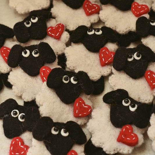 Felted Sheep Pin