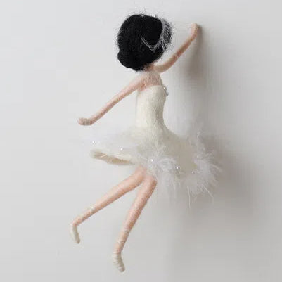 Needle Felted Wool Angel Ornament by Maria Callary Toys