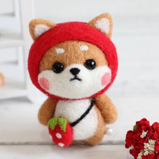 Needle Felting Shiba Inu Craft Kit by Maria Callary Toys