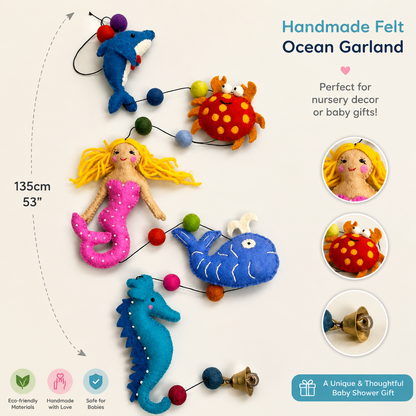 Ocean Friends Felt Garland