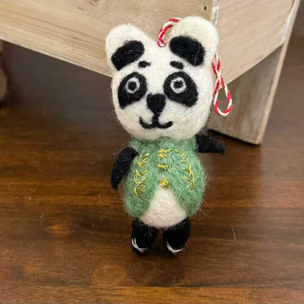 Panda Christmas ornament Ornament Hanging Decoration By Maria Callary Toys