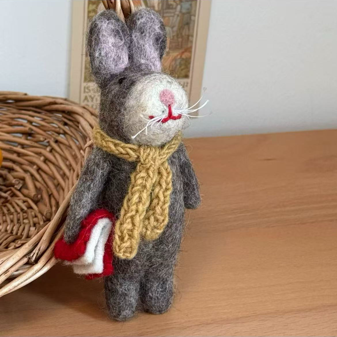 Rabbit Hanging Tree Felt Ornaments for Christmas Tree Decorations By Maria Callary Toys
