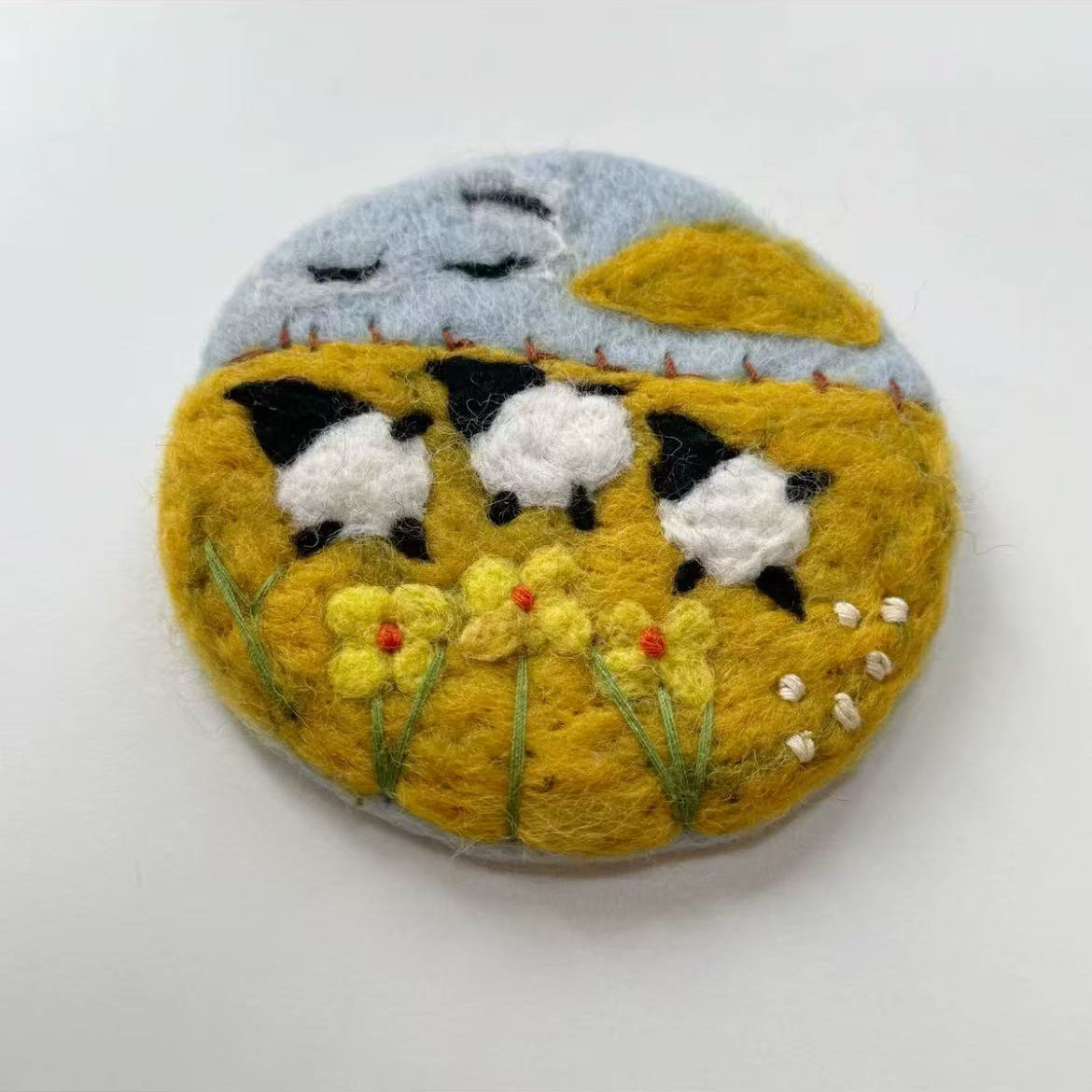 Sheep Felt Coasters By Maria Callary Toys