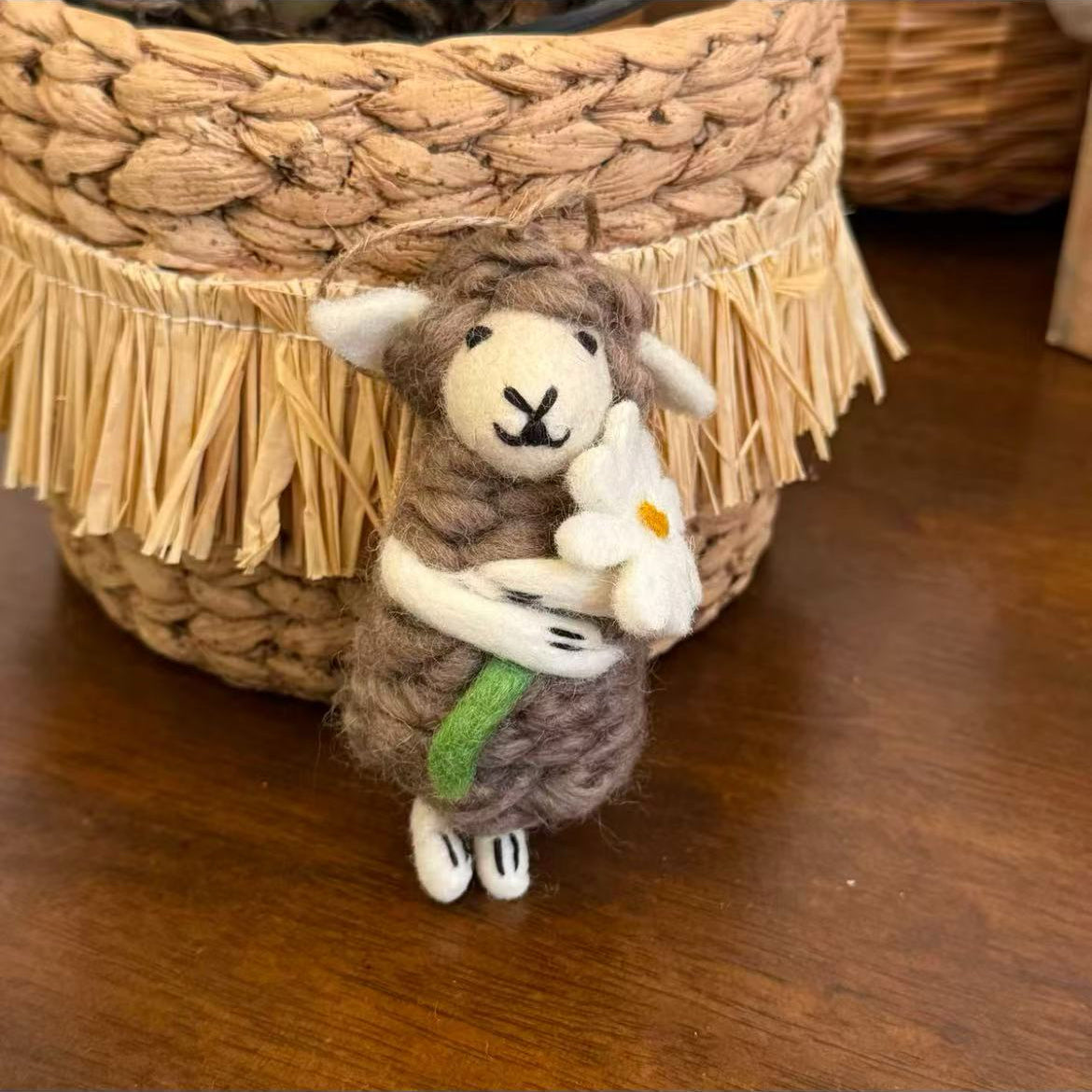 Sheep Hanging Decoration Perfect for Christmas Trees By Maria Callary Toys